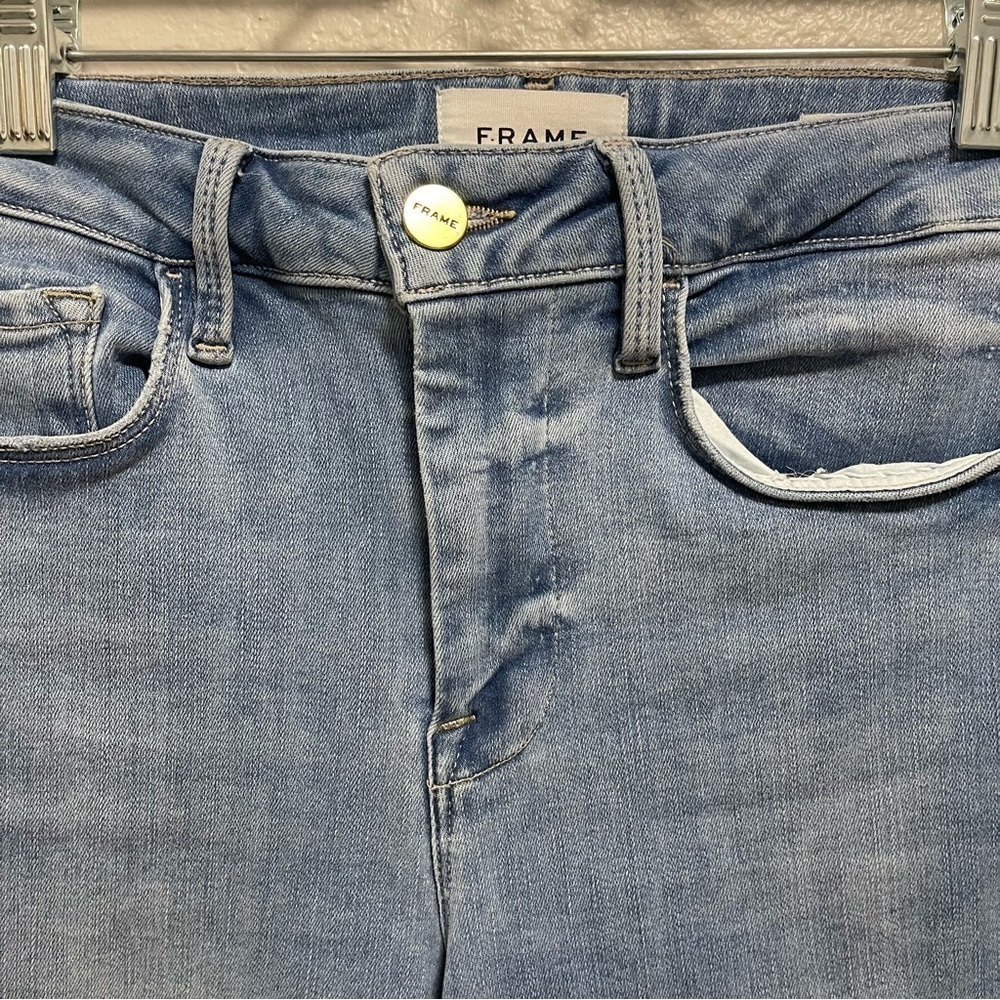 Frame Le One Skinny in Light Caspio Size 1 - Picture 3 of 6